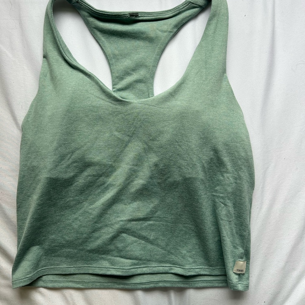 Vuori Sage Green Racerback Tank Top